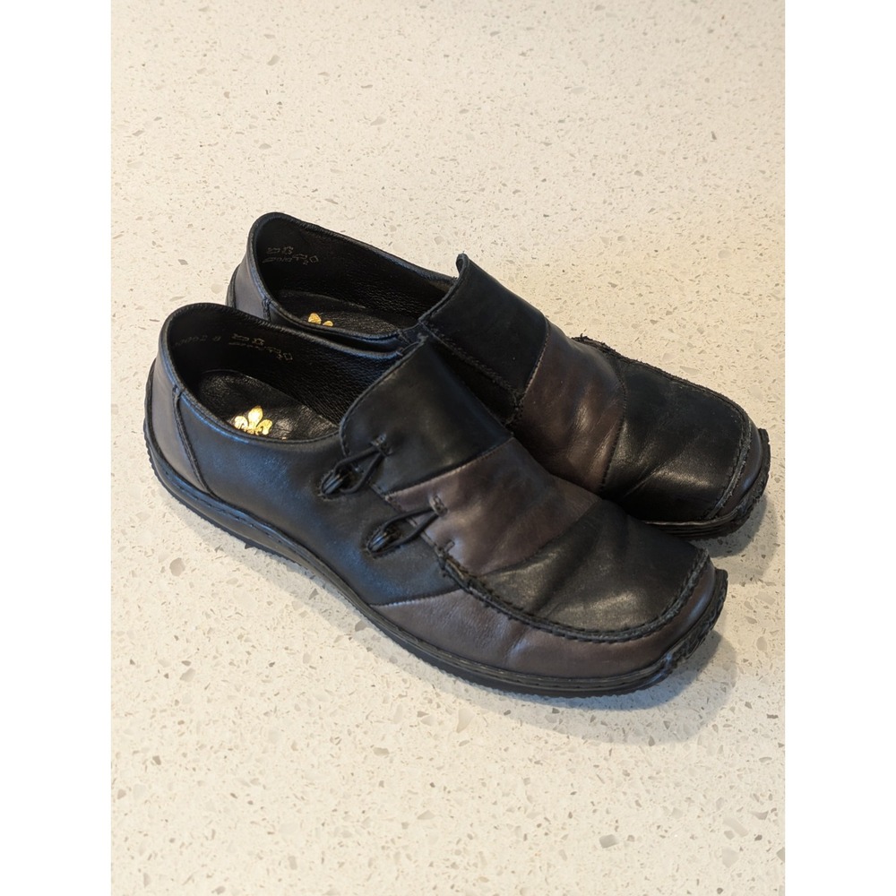 Rieker‎ Antistress Leather Slip-On Loafers Two Tone Brown Black Size 6 US 37 EU
